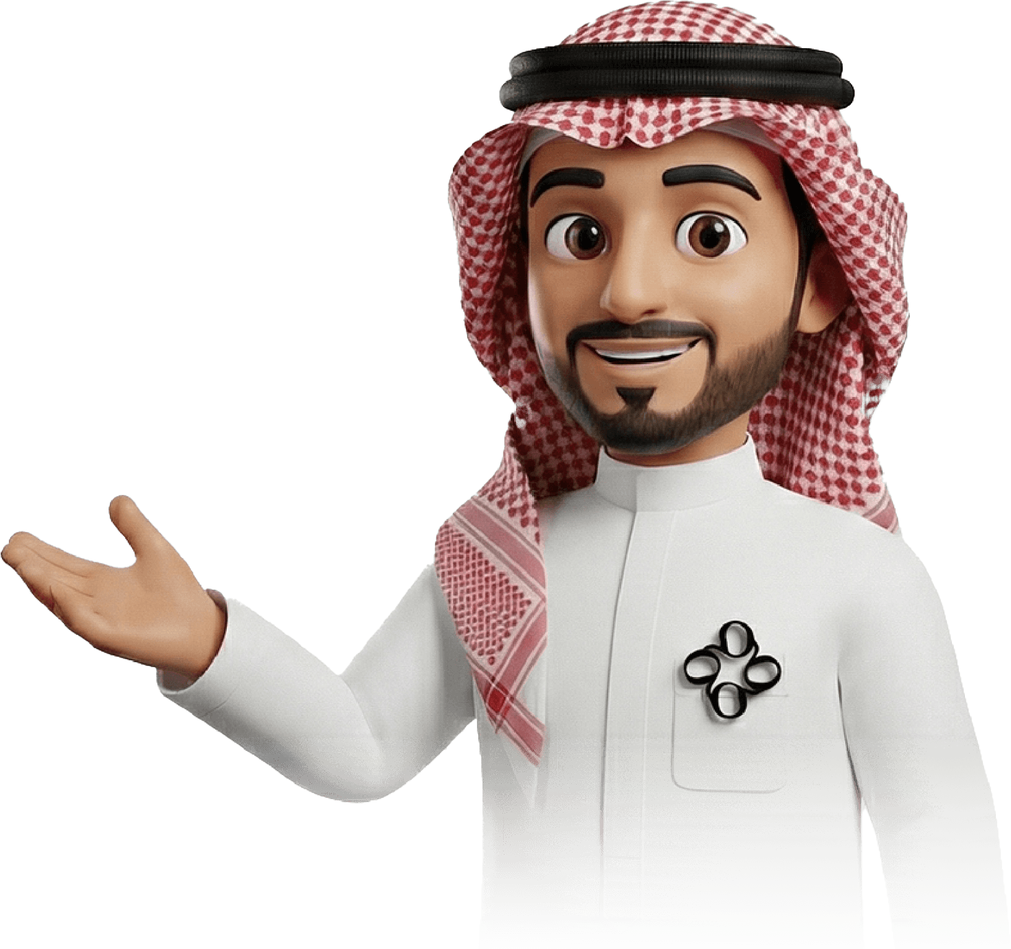 The OFOQ character welcoming you